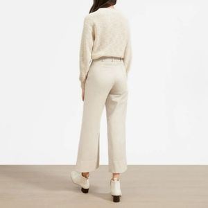 Everlane Wide Leg Lightweight Chinos in Bone 6